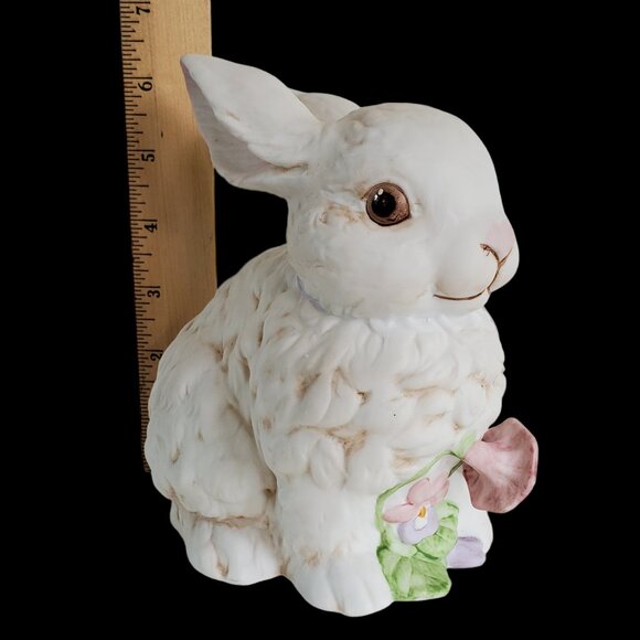 Enesco Bunny Rabbit Wind Up Figurine Musical Oh What a Beautiful Morning Taiwan - Picture 3 of 10